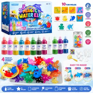 Magic Water Elf Kit – DIY Squishy Gel Beads Toy, Viral Sensory Aqua Fairy Set for Kids | Trending STEM Craft Birthday Gift