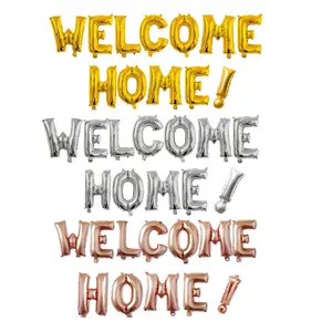Welcome Home Balloon, 1 Count 16 Inch Letter Balloon, Party Balloon for School Opening Ceremony, Party Decoration Supplies