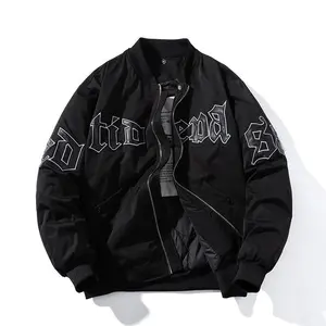 Winter pilot jackets, military bomber jackets, men’s badge-embellished thick warm air force flight coats, women’s vintage hooded parkas, streetwear