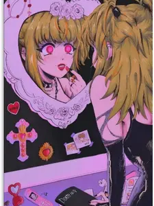 Retro Pink Anime Girl Poster Posters Room Boys Bedroom Office Decoration Gifts Wall Art Decoration Printing Posters