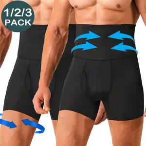 Men Tummy Control Shorts Compression High Waist Trainer Belly Tummy Control Shapewear Boxer Underwear Menswear Fitness