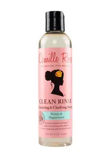 Camille Rose Clean Rinse Shampoo with Honey & Peppermint for All Hair Types 8 oz - Moisturizing & Clarifying Formula