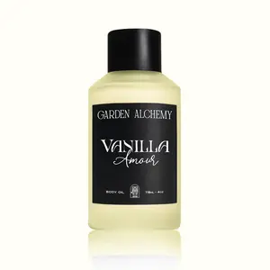 Vanilla Amour by Garden Alchemy Body Oil - eductive & Sophisticated Fragrance Blend with Coconut Vanilla & Musk Notes