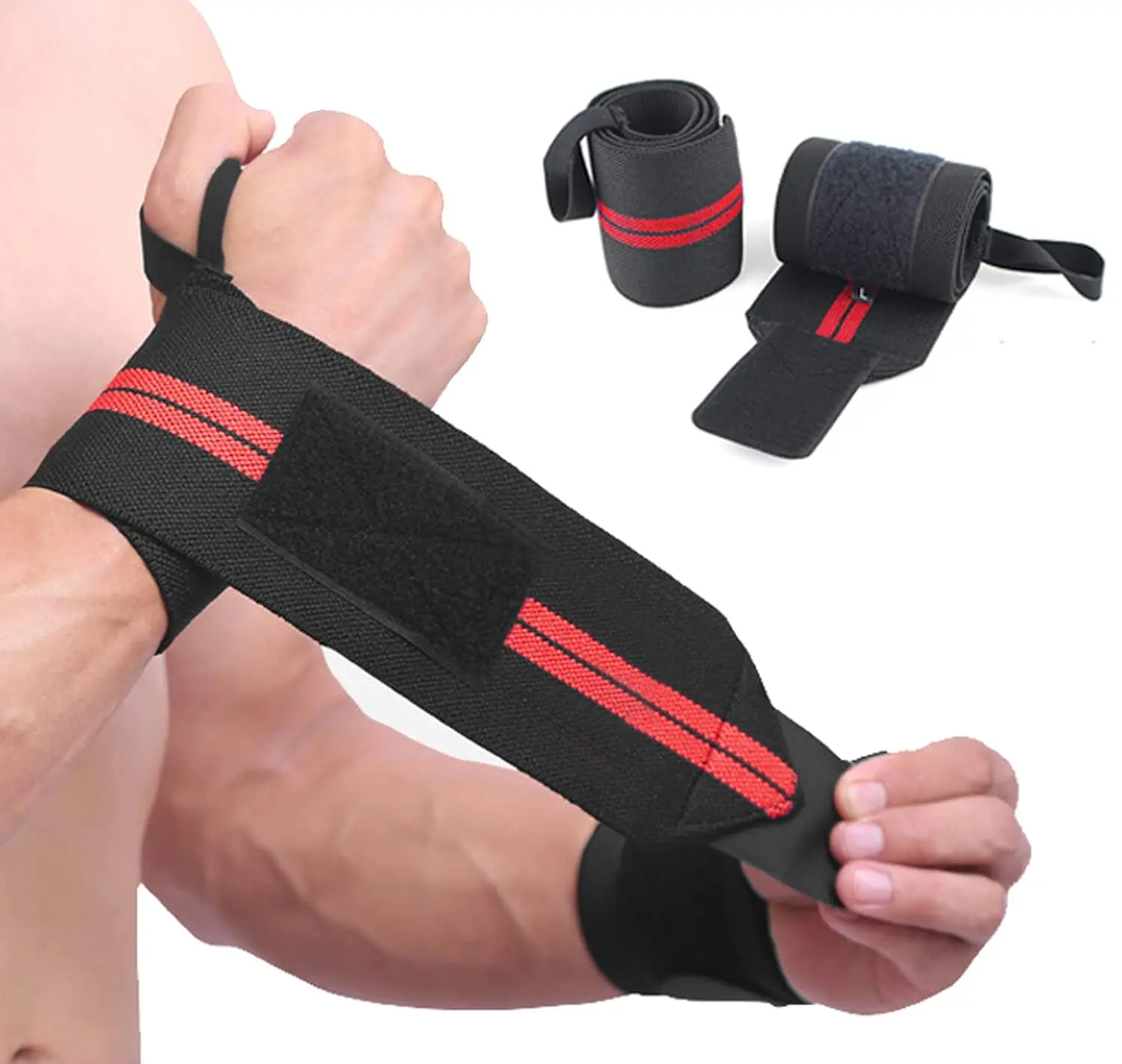 2 Pack Wrist Brace Wrist Straps for Weightlifting, Wrist Straps Lifting Straps Wrist Weights Carpal Tunnel Wrist Brace