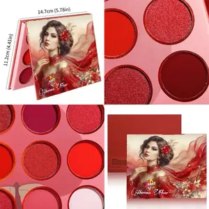 Paleta de sombras de ojos vegana de frutas, 12 colores. Mariana Fheer Eyeshadow Makeup