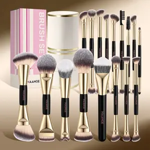 Maange 18-Piece Makeup Tool Set, Includes 17 Brushes + Brush Holder, Foundation Brush, Blush Brush, Powder Brush, Highlighter Brush, Eyeshadow Brush, Mascara Brush