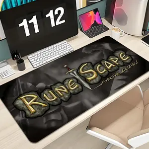 Runescape Mouse Pad Design XXL 1000×500mm 900×400mm 800×400mm 600x300mm Large Gaming Mouse Pad - Extended, Thick, Non-Slip Rubber Base Desk Mat with Precision Stitched Edges - Washable Large Desk Pad Gaming Mousepad