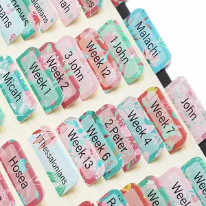 Mr. Pen- Bible Tabs, 120 pcs, Floral Design, Laminated Tabs for Women, Bible Index Tabs, Bible Book Tab, Bible Labels Tabs, Mr. Pen Bible Tab