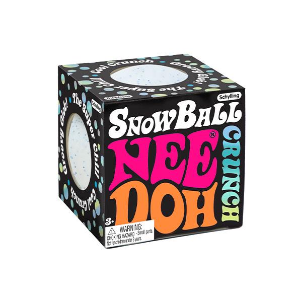 NeeDoh SnowBall Crunch – Snow-Like ASMR Sensory Toy with Crunchy Sound, Soft Stretchy Dough, Ages 3+