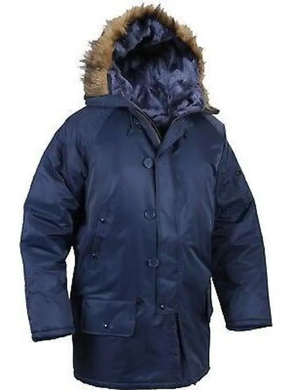 Navy Blue N-3B Snorkel Parka Jacket N3B Winter Military Tactical Army Type Coat