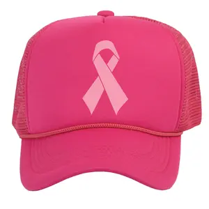 Top Headwear Women's Breast Cancer Hat - Pink Ribbon Awareness Trucker Cap