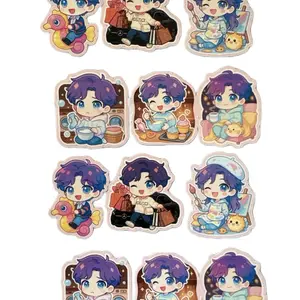 Rafayel Sticker Pack of 6 Featuring Adorable Character Designs Perfect for Collection or Use