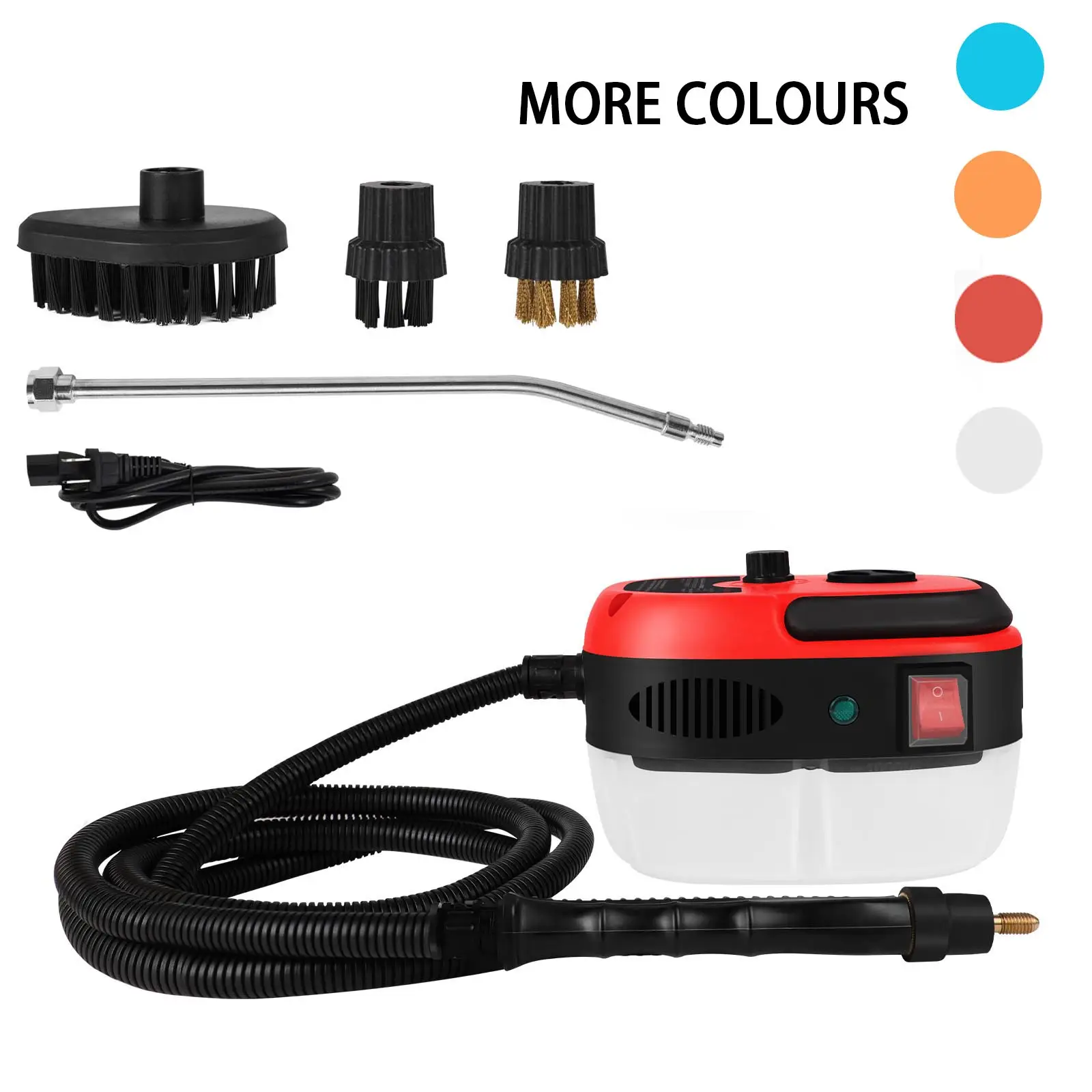 Portable Handheld Wired Steam Cleaner, High Temperature Pressurized Steam Cleaning Machine with Brush Heads, Household Cleaning Supplies for Kitchen,