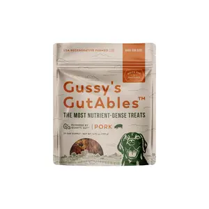 GUSSY'S GUT GutAbles Treats (White Oak Pastures Pork) Dog Treats| Fermented Prebiotic Plants & Manuka Honey | Supports Gut Health, Digestion & Microbiome | All Life Stages | All Breeds