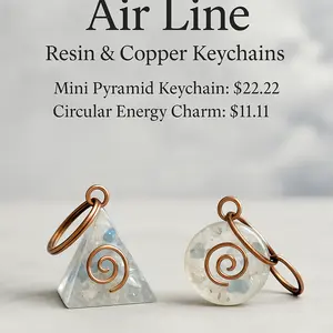 Air Line – Resin & Copper Keychains