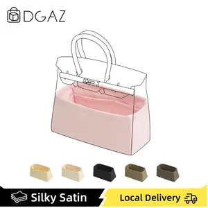 DGAZ Purse Organizer Silky Smooth,Silk,Luxury Handbag Tote in Bag Shapers, Women- Fits Birkin25/30/35/40 Bags,summervibes