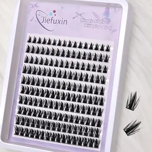 160Pcs Faux Mink Cluster Lashes 3D Natural Individual Eyelash Extensions Reusable for Daily Makeup Party Cosplay Beginners Individual Lash Clusters Eyelashes Extensions Cosmetic