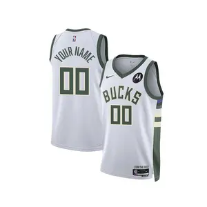 Youth 2022 Nike Association Edition Custom Milwaukee Bucks Swingman Jersey