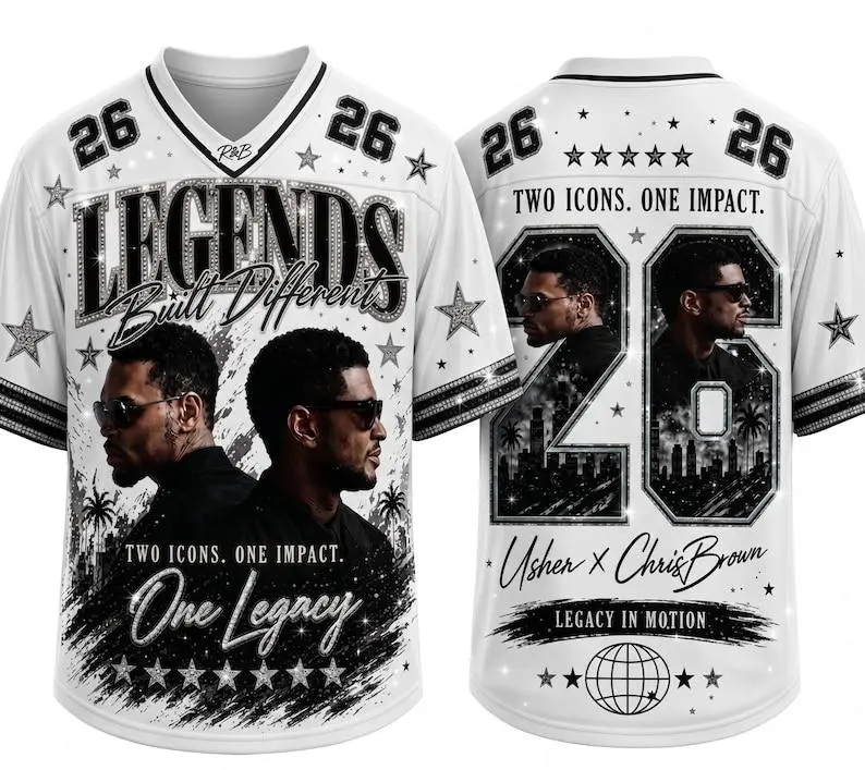 R&B Music Jersey Shirt – Concert Fan Apparel, 2026 Tour Outfit, Retro Baseball Jersey for Men Women
