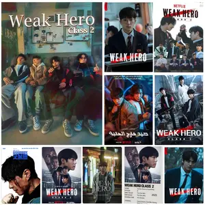 Korean TV Drama 2025 Weak Hero Poster Self-Adhesive Waterproof Artistic Art Sticker, Aesthetic Minimalist Wall Poster for Coffee Shop, Bar & Home Room Decoration Decor