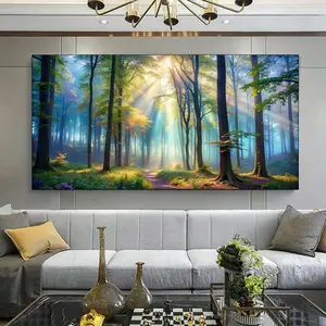 1 piece framed canvas painting, modern mysterious trails canvas art work, suitable for living room, bedroom office decoration.