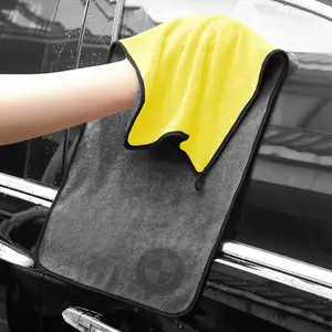 1Pcs Car Wash Microfiber Towel Auto Emblem Cleaning Drying Rag Cloth Accessories For BMW E36 E46 E53 E90 E60 E61 E60 E70 E87 E92 E93 X1 X3 X5 X6 F10 F30 F20 G20 G30