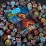 CIARAQ Durable Metal Mystery Dice Bag - Blind Surprise Bag with 1 Set Metal Mystery Polyhedral Dice (Complete 7-Piece: D4,D6,D8,D10,D12,D20,D%) for Dungeons and Dragons, Board Game Accessories
