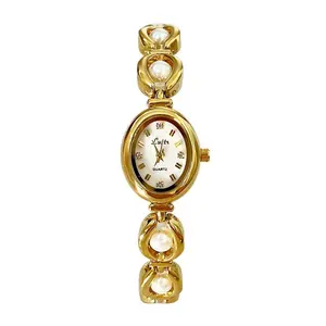 2025 Vintage-Inspired Luxury Pearl Watch Bracelet for Women - Elegant Analog Quartz Wristwatch with Faux Pearl Accents, Stylish Minimalist Jewelry for Everyday Wear