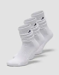 Scrunch Sock 3pk - White