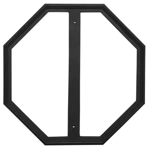 QualArc STOP-24X24 24 x 24 in. Stop Sign Frame - Black