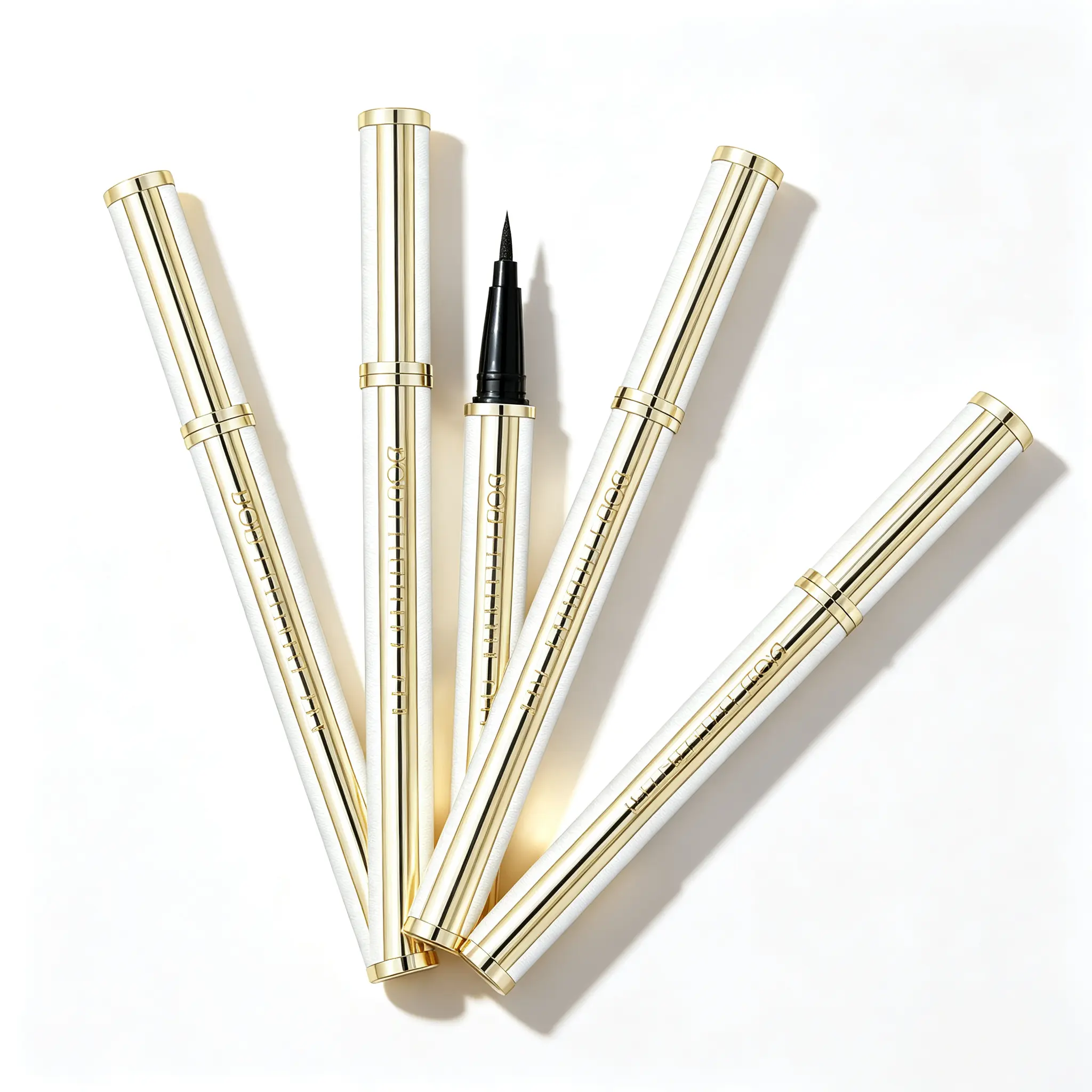 Black Lambskin Design Liquid Eyeliner, Long-Lasting Cool Finish, Waterproof, Sweat-Proof, Water-Washable, No Bleeding, Gentle Non-Irritating Formula, Daily Makeup Cosmetic Tool