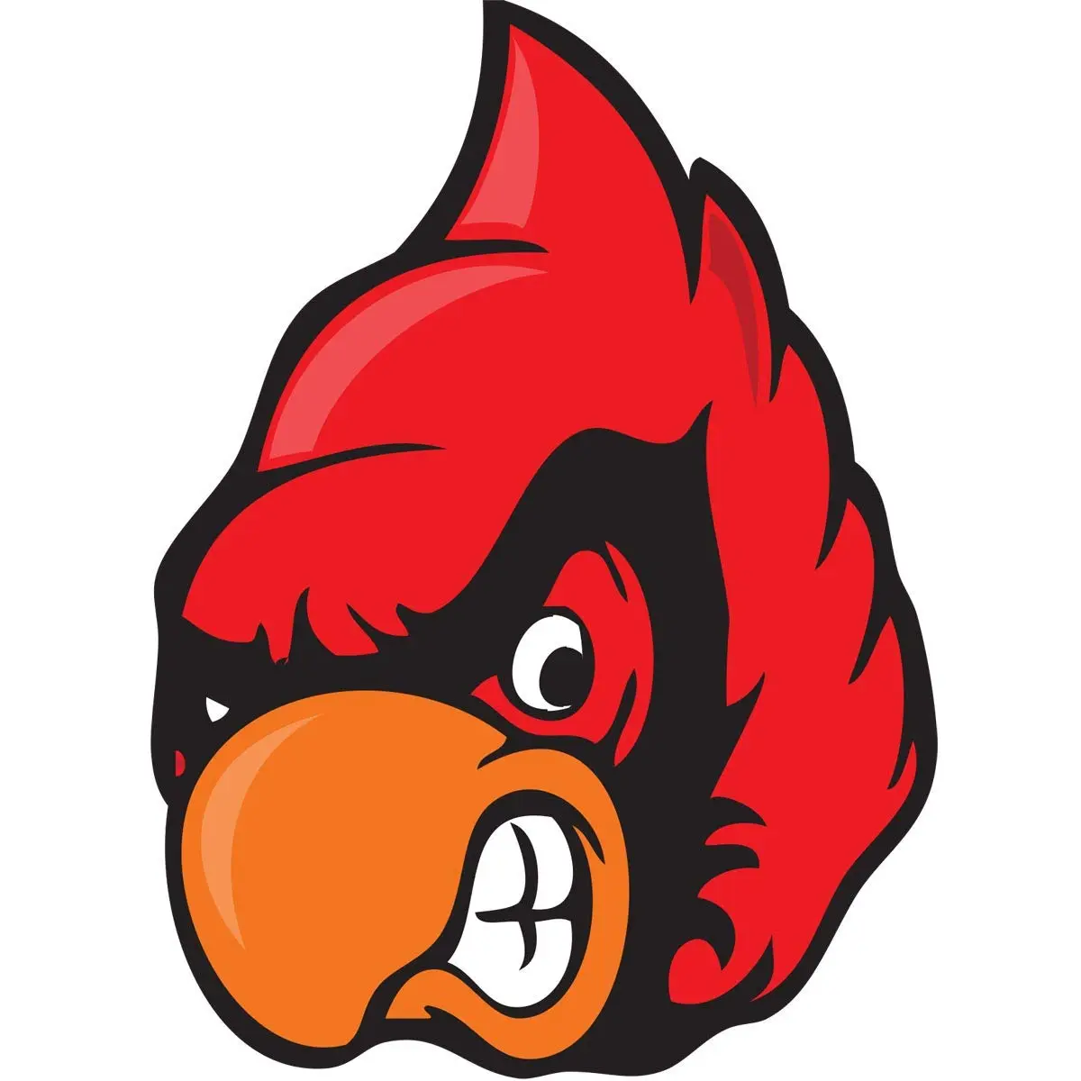 Anderson's 25-Piece Cardinal Head Body Decal Set - Temporary Tattoos for All Skin Types, Cheek Cheers, School Spirit Football Cheerleader Accessories, Homecoming, Body Decals, Youth, 1" High X 1" Wide, 25 Count, 25 Sheets