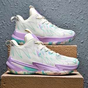 (New)Sneakers, Men's Fashion Trend Stability Strong Shock Absorption Rebound Strong Grip Combat Basketball Shoes Strong Wrapping Comfort Low-top Lace Large Size Breathable Sports Shoes