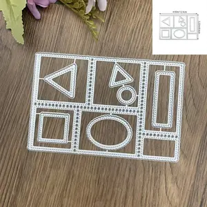 Metal Die Cutting Mold Stamp Frame, DIY Scrapbook Card Making Tool, Paper Craft Supplies, Ideal for Greeting Cards & Art Projects