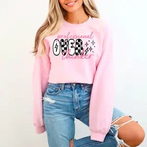 Professional Overthinker Cute Womens Graphic Crewneck