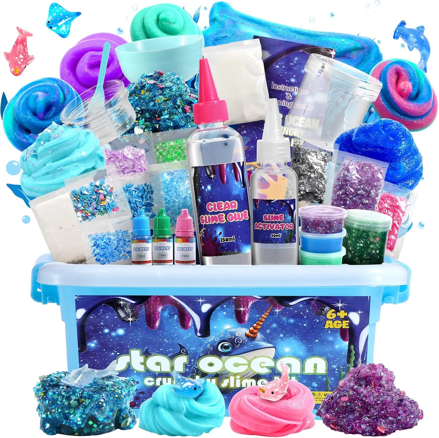 Halloween Fall Gift  Slime Kit for Girls Ages 8-12 Mini Butter, Clear, Water, Cloud Slimes, Slime Making Kit for Kids DIY Craft Kits,6 7 8 9 10 Year Old Girl Birthday Gift Cute Stuff