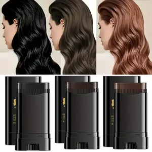 Convenient hair dye stick - quickly covers gray, natural appearance, waterproof and sweat proof, long-lasting color fixing, suitable for all hair types, ideal holiday gift, Temporary Hair Color