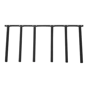 Surfboard Wall Mount, 5 Tiers Vertical Surfboard Rack for Storage and, Adjustable Metal Board Stand Organizer with Sponge Pad, Surf Board Holder for Snowboards, Kiteboards, Shortboard