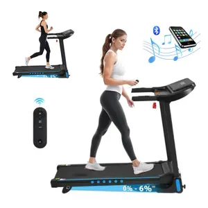Compact Incline Treadmill for Apartment Use, 3.0 HP Motor, Foldable with Bluetooth & USB-C Charging Station