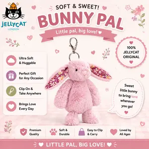 Jellycat Mini Plush Keychain – Soft Cuddly Toy Charm, Ideal for Daily Use, Gift Giving & Collecting Cute Accessories 3