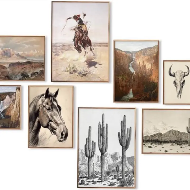 Vintage Southwestern Western Decor Wall Art