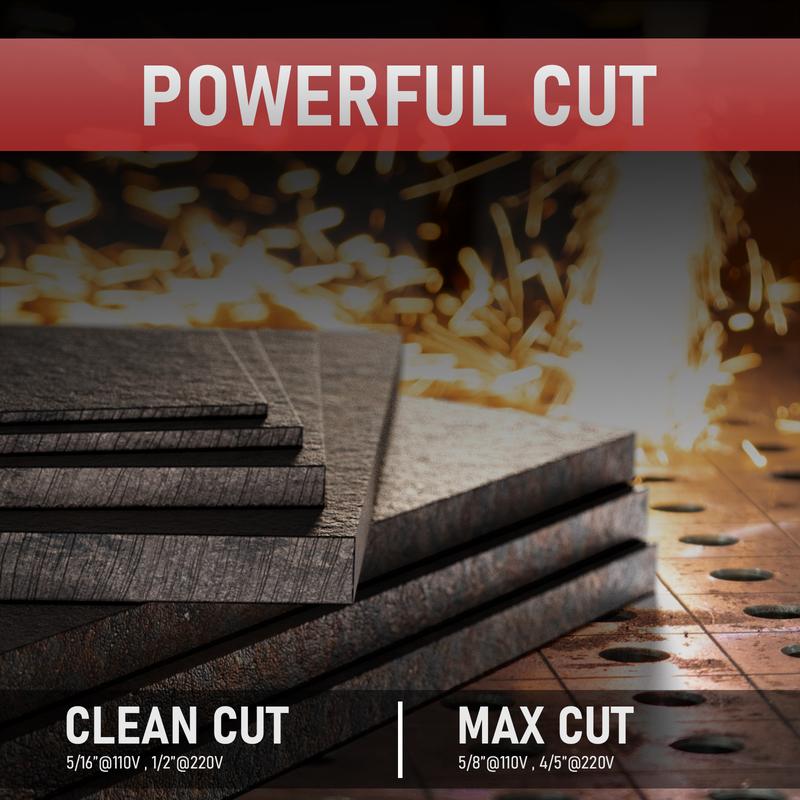 YESWELDER CUT-55DS-NHF-PLUS 110/220V Plasma Cutter 55Amp | Non-HF Start & Non-Touch Pilot Arc | Multifunctional Metal Cutting Machine for Quick Plate/Grid Cutting, Gouging & Marking