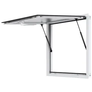 VEVOR Concession Window for Food Truck, 36"x36" Aluminum Alloy Food Truck Service Window, Up to 85 Degrees Stand Serving Window with Awning Door & Drag Hook,  for Food Trucks Concession Trailers