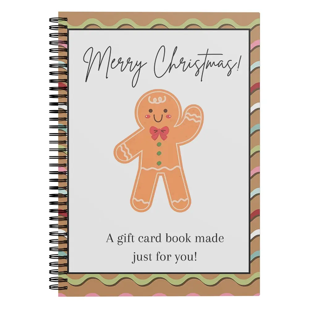 Merry Christmas Gift Card Book for Book Lovers, Fun Greeting Card Set with Everyday Occasion Ideas, Holiday Gift for Friends, Family, and Readers, Holiday Cards