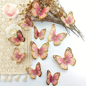 12pcs Butterfly Wall Stickers for Room Decoration, Wedding Valentine's Day Party Decor, Indoor Outdoor Home Art Decals, Peel and Stick