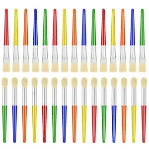 30 Pack Paint Brushes for Acrylic Painting, Oil Watercolor Acrylic Paint Brush, Artist Paintbrushes for Body Face Rock Canvas, Adult Drawing Arts Crafts Supplies - Home Improvement.