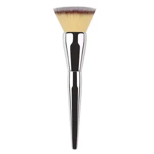 Full Coverage Foundation Blending Brush for All Face Makeup,Applicator-Liquid Foundation Brush,Powder-Easy to Clean-Travel-Friendly,Durable-Ideal for Professional Results foundation brush Coffee-Colored Makeup Foundation Brush Angled Blush Makeup Brush