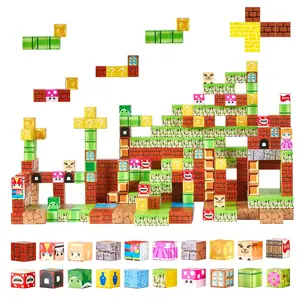 VEVOR Magnetic Blocks, 100 PCS Magnet Blocks Set, Magnetic Building Cubes for Kids, STEM Montessori Sensory Toys for Christmas Birthday Gift, Construction Stacking Toy for 3+ Years Old Boys Girls