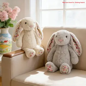 6Styles Soft Long-Eared Rabbit Plush | Baby Sleep Soother | Girls' Bedroom Decor | Multi-Color Stuffed Toy | Soft and does not shed hair | Perfect for Valentine's Day, Children's Day & Birthdays | Heartwarming Companion for Friends, Girlfriends & Kids
