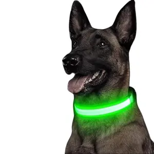 LED Glowing Dog Collar Adjustable Flashing Collar Small Dog Pet Products